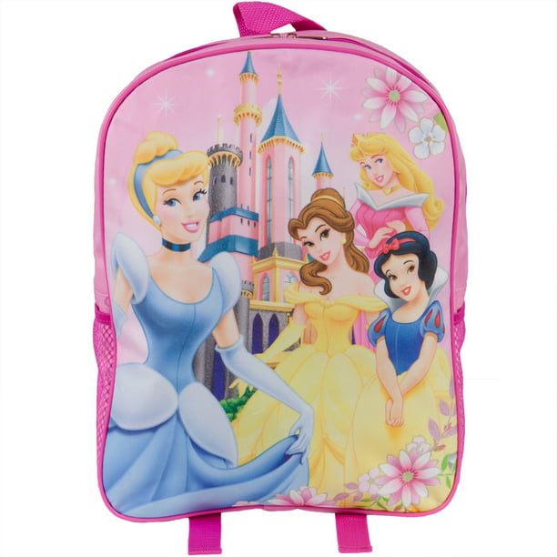 with Water Bottle Black Disney 3 Princess GDC Mini Backpack Princess 